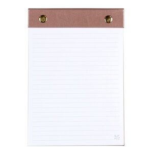 Erin Condren Rose Gold Vegan Leather Notepad New